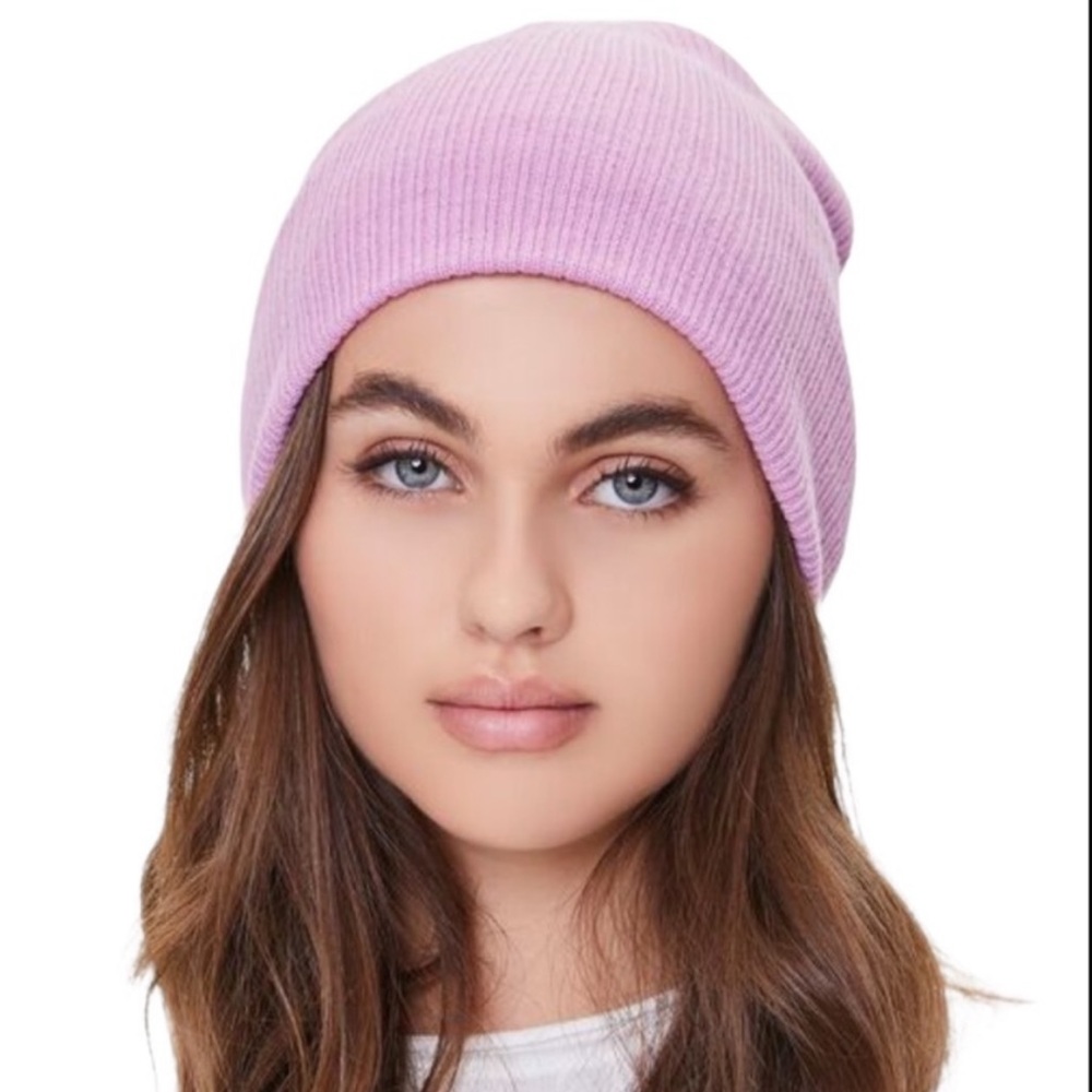Care Bears pink knit winter beanie hat